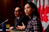 Chief Public Health Officer Dr. Theresa Tam and Dr. Howard Njoo, Deputy Chief Public Health Officer, hold a press conference in Ottawa on Friday, Aug. 28, 2020. THE CANADIAN PRESS/Sean Kilpatrick