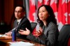 Chief Public Health Officer Dr. Theresa Tam and Dr. Howard Njoo, Deputy Chief Public Health Officer, hold a press conference on Parliament Hill in Ottawa on Tuesday, Sept. 1, 2020. THE CANADIAN PRESS/Sean Kilpatrick