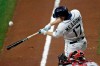 Tampa Bay Rays batter Austin Meadows fouls off a pitch from Boston Red Sox starting pitcher Nathan Eovaldi during the first inning of a baseball game Tuesday, Aug. 4, 2020, in St. Petersburg, Fla. Meadows is playing in his first game of the season after recovering from COVID-19. (AP Photo/Chris O'Meara)