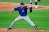 Texas Rangers pitcher Cody Allen throws to the plate during an intrasquad practice baseball game at Globe Life Field in Arlington, Texas, Monday, July 6, 2020. (AP Photo/Tony Gutierrez)