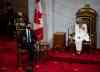 CP
Prime Minister Justin Trudeau speaks with Gov.Gen Julie Payette ahead of her delivery of the Speech from the Throne in the Senate chamber, at the Senate of Canada Building in Ottawa, on Wednesday, Sept. 23, 2020. THE CANADIAN PRESS/Justin Tang