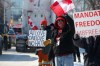 CP
The protest in front of the Manitoba Legislative Building, which was dismantled after three weeks, cost more than $100,000 in police overtime. (John Woods / The Canadian Press files)