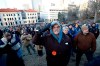 Demonstrators stand on the capitol grounds ahead of a pro gun rally, Monday, Jan. 20, 2020, in Richmond, Va. (AP Photo/Steve Helber)