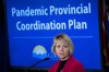 Provincial health officer Dr. Bonnie Henry responds to questions during a news conference about the provincial response to the coronavirus, in Vancouver, on Friday, March 6, 2020. THE CANADIAN PRESS/Darryl Dyck