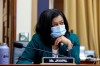 FILE - In this July 29, 2020 file photo, Rep. Pramila Jayapal, D-Wash., speaks during a House Judiciary subcommittee hearing on antitrust on Capitol Hill in Washington. A second Democratic member of the House who was forced to go into lockdown during last week’s violent protest has tested positive for COVID-19. Rep. Pramila Jayapal of Washington says she has tested positive. She criticized Republican members of Congress who declined to wear a mask when it was offered to them. (Graeme Jennings/Pool via AP)