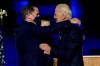 FILE - In this Nov. 7, 2020, file photo, President-elect Joe Biden, right, embraces his son Hunter Biden, left, in Wilmington, Del. Biden’s son Hunter says he has learned from federal prosecutors that his tax affairs are under investigation. (AP Photo/Andrew Harnik, Pool)