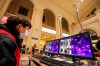 In this Tuesday, Jan. 21, 2020, photo, a worker monitors display screens for infrared thermometers as they check travelers at Hankou Railway Station in Wuhan in southern China's Hubei province. The U.S. on Tuesday reported its first case of a new and potentially deadly virus circulating in China, saying a Washington state resident who returned last week from the outbreak's epicenter was hospitalized near Seattle. (Chinatopix via AP)