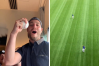 Sonia Bovolini - Supplied
Domenic Coccia (left) caught a ball thrown by Blue Jays mental performance coach Jimmy Van Ostrand (right) in a viral video.