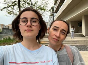 - Raisa Harusova
Raisa Harusova is hoping to attend U of T; her mother Nataliia Morozova is looking for work here.