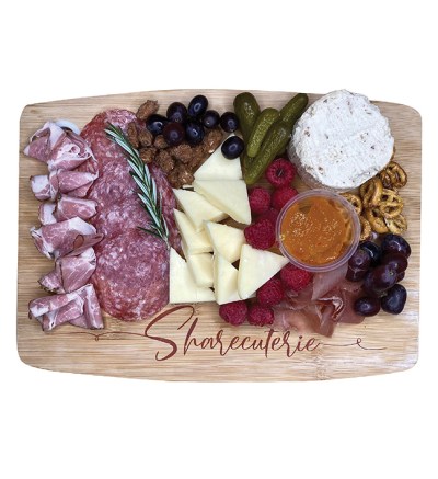 Charcuterie boards can be
tailored for the tastebuds
of adults and children.