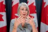 Minister of Health Patty Hajdu responds to a question during an update on the coronavirus situation on Monday, February 3, 2020 in Ottawa. THE CANADIAN PRESS/Adrian Wyld