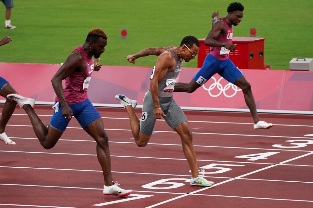 THE CANADIAN PRESS
Canada's Andre De Grasse runs to a gold medal finish in the Men’s 200m final during the Tokyo Summer Olympic Games. (Nathan Denette / The Canadian Press files)