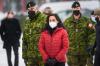 GINTS IVUSKANS - AFP via GETTY IMAGES
Canada's Minister of Defence Anita Anand arrives to meet with Canadian NATO troops in Adazi, Latvia, on February 3, 2022.