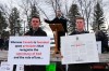 Church of God (Restoration) pastor Tobias Tissen (speaking) won't have to chip in to cover provincial court costs. (Daniel Crump / Winnipeg Free Press files)