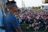 JOHN WOODS / WINNIPEG FREE PRESS
Hundreds of people came out to listen to speakers and show their discontent with COVID-19 restrictions in Winkler on Monday. (John Woods / Winnipeg Free Press)