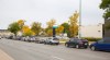 Testing site on Main Street in Winnipeg at 9 a.m., just when it opened. (Mike Deal / Winnipeg Free Press files)