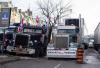 IAN AUSTEN - NYT
Heavy trucks parked outside Parliament in Ottawa.