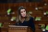 Sean Kilpatrick - THE CANADIAN PRESS
Finance Minister Chrystia Freeland delivers the federal budget in the House of Commons in Ottawa on April 19, 2021. The federal government unveiled spending plans to manage the remainder of the COVID-19 crisis and chart an economic course for a post-pandemic Canada.