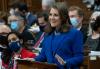 Adrian Wyld - THE CANADIAN PRESS
Deputy Prime Minister and Finance Minister Chrystia Freeland smiles as she delivers the federal budget in the House of Commons, Thursday, April 7, 2022 in Ottawa. There is no denying that Freeland showed restraint in this year’s budget — a significant pivot from her early days as finance minister and as a Liberal candidate, Althia Raj writes.