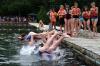 CARLOS OSORIO - TORONTO STAR FILE PHOTO
Campers line up for their swim test at Camp Kwasind near Huntsville. Swimming is a vital “life skill” that kids can learn at various day or overnight camps in Ontario.