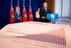 Ontario Premier Doug Ford holds a media briefing on COVID-19 following the release of provincial modelling in Toronto, Friday, April 3, 2020. THE CANADIAN PRESS/Frank Gunn