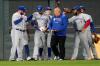Jim Mone - The Associated Press
Blue Jays left-fielder Lourdes Gurriel Jr., second from left, gets medical attention after his right hand was accidentally stepped on during a fifth-inning play at Target Field on Thursday night.