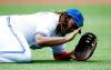 Vaughn Ridley - Getty Images
Blue Jays first baseman Vladimir Guerrero Jr. reacts after slipping in the second inning of Sunday’s loss to the Tigers at the Rogers Centre.