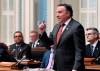 Quebec Premier Francois Legault speaks as the legislature resumes on Tuesday, February 4, 2020, at the Quebec legislature in Quebec City. THE CANADIAN PRESS/Jacques Boissinot