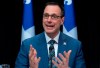 Quebec Education Minister Jean-Francois Roberge speaks at a news conference on the COVID-19 pandemic, Monday, April 27, 2020 at the legislature in Quebec City. THE CANADIAN PRESS/Jacques Boissinot