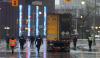 Steve Russell - Toronto Star
Police assist a semi truck with trailer leaving the area near Parliament on Thursday as enforcement was stepped up, including several arrests and many streets blocked off.