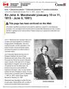 - Library and Archives Canada
Library and Archives Canada's online biography of John A. Macdonald, as it appeared on June 4, 2021. The page contains no mention of residential schools.