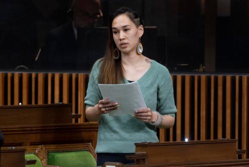 Adrian Wyld - THE CANADIAN PRESS
“We recently heard Nunavut MP Mumilaaq Qaqqaq state, ‘Every time I walk on House of Commons ground, I am reminded every step of the way that I don’t belong here,’” writes Ruby Latif.