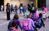 Students enter the Philippe-Labarre Elementary School in Montreal, on Thursday, August 27, 2020. Thousands of Quebec students return to class in the shadow of the COVID-19 pandemic. THE CANADIAN PRESS/Paul Chiasson