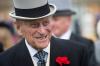 VICTORIA JONES - POOL/AFP via GETTY IMAGES
Prince Philip, Duke of Edinburgh greets guests at a garden party at Buckingham Palace in London on May 16, 2017.