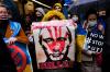 Francisco Seco - AP
Protestors demonstrate in support of Ukraine outside the Russian consulate in Istanbul, Turkey, on Thursday. “Putin’s seeming strength is also his weakness,” Olivia Ward writes. :His most draconian measures cannot fulfil his dreams of recreating a Soviet Union today.”