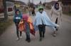 Christopher Furlong - GETTY IMAGES
Refugee children fleeing Ukraine are given blankets by Slovakian rescue workers at the border crossing in Velke Slemence, Slovakia on March 9. More than two million people have fled Ukraine into neighbouring countries since Russia launched a large-scale invasion of the country on Feb. 24.