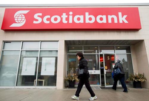 Nathan Denette - THE CANADIAN PRESS
Among the many quarterly earnings released by Canada’s major financial institutions, Scotiabank’s stood out for a 12 per cent profit increase compared with those in the same quarter a year earlier.