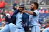 Nick Wass - The Associated Press
Marcus Semien, left, hit two of the Jays’ four homers Wednesday, but the bullpen coughed up the lead again in Washington.