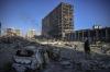 AFP Contributor#AFP - AFP via GETTY IMAGES
A Ukranian serviceman walks among debris outside the destroyed Retroville shopping mall in a residential district after a Russian attack on the Ukranian capital Kyiv on Monday.