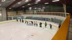 JOE BRYKSA / WINNIPEG FREE PRESS Pilot Mound Buffaloes in their big rink.