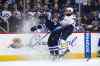 MIKE DEAL / WINNIPEG FREE PRESS
MIKE DEAL / WINNIPEG FREE PRESS
The Winnipeg Jets' Dustin Byfuglien (33) knocks Buffalo Sabres' forward Nicholas Baptiste (#73) off the puck during NHL game action Sunday afternoon at the MTS Centre.
161030 - Sunday October 30, 2016
