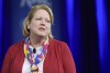 FILE - Virginia “Ginni” Thomas, wife of Supreme Court Associate Justice Clarence Thomas, speaks at the Conservative Political Action Conference (CPAC) in Oxon Hill, Md., Feb. 23, 2017. (AP Photo/Susan Walsh, File)