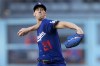Los Angeles Dodgers starting pitcher Walker Buehler throws to a New York Mets batter during the first inning of a baseball game in Los Angeles, Saturday, June 4, 2022. (AP Photo/Alex Gallardo)