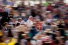 Pope Francis arrives to his weekly general audience in St. Peter's Square at The Vatican Wednesday, June 15, 2022. (AP Photo/Andrew Medichini)