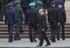 Russian President Vladimir Putin attends a wreath laying ceremony at the Tomb of Unknown Soldier in Moscow, Russia, Wednesday, June 22, 2022, marking the 81st anniversary of the Nazi invasion of the Soviet Union. (Maxim Shipenkov/Pool Photo via AP)