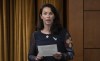 NDP MP for Edmonton Strathcona Heather McPherson rises on a point of order in Question Period, Wednesday, April 27, 2022 in Ottawa. THE CANADIAN PRESS/Adrian Wyld