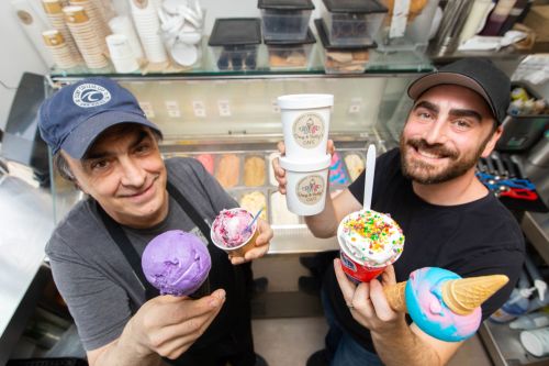 Photo by Darcy Finley
Fern and Chris Kirouac display some of Dug and Betty's delicious delights!