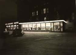 HBC ARCHIVES
The Auto Centre lit up just after the new year in 1965