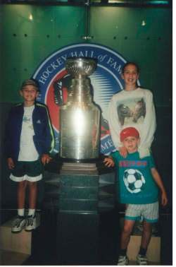 Family photo
Visiting the Hockey Hall of Fame and the Stanley Cup.