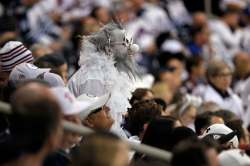 PHIL HOSSACK / Winnipeg Free Press - Winnipeg Jets fans watch as their team finished down 1-0 against the Nashville predators after the first period of NHL game one playoff action in Winnipeg on Wednesday, May 3, 2018.
